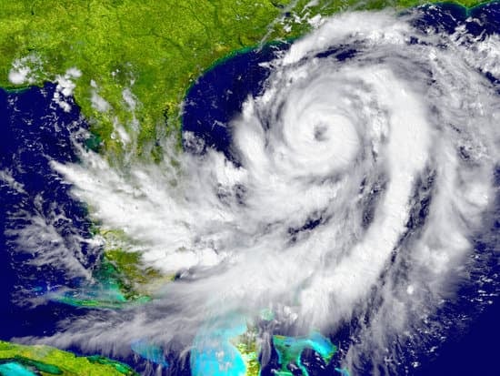 Hurricane from orbit