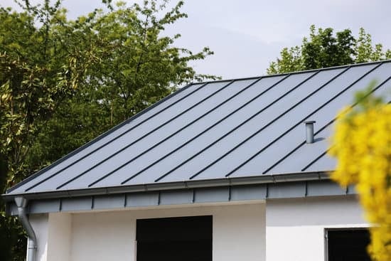 Metal roof on a home