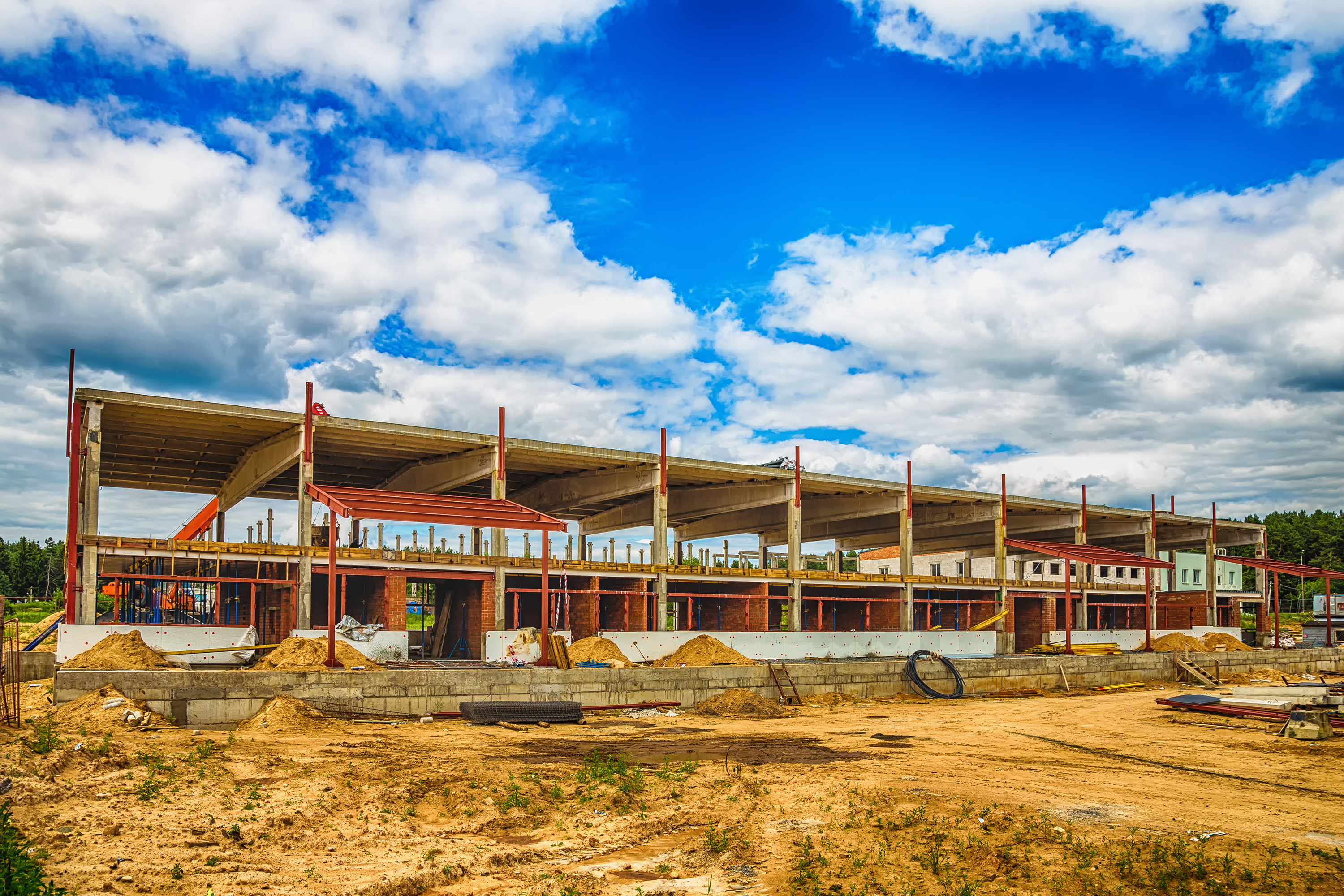 Commercial building under construction