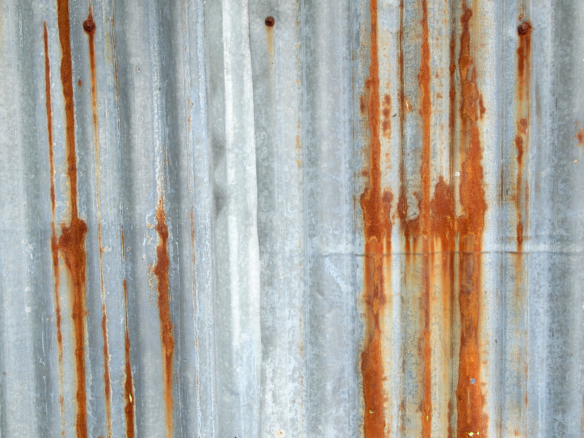 Rust on metal building